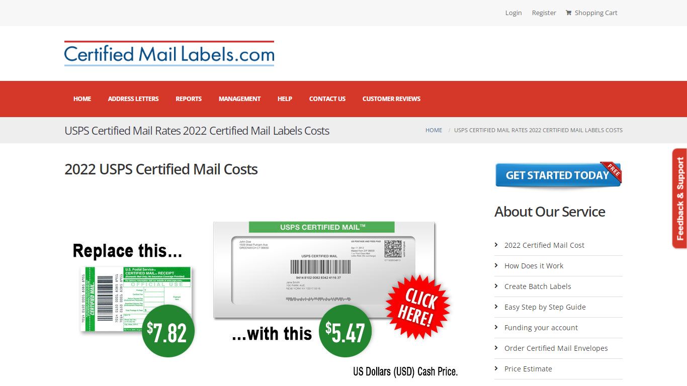 USPS Certified Mail Rates 2022 Certified Mail Labels Costs