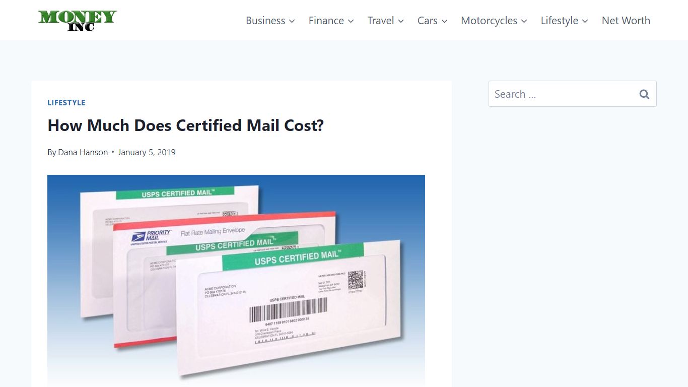 How Much Does Certified Mail Cost? - Money Inc
